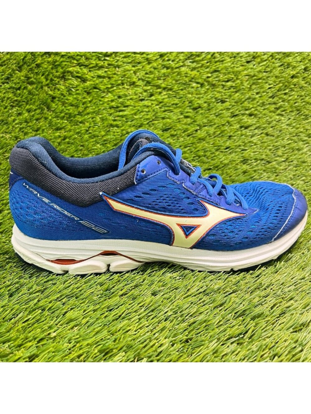 Mizuno Wave Rider 22 Mens Size 8.5 Blue White Athletic Running Shoes Sneakers